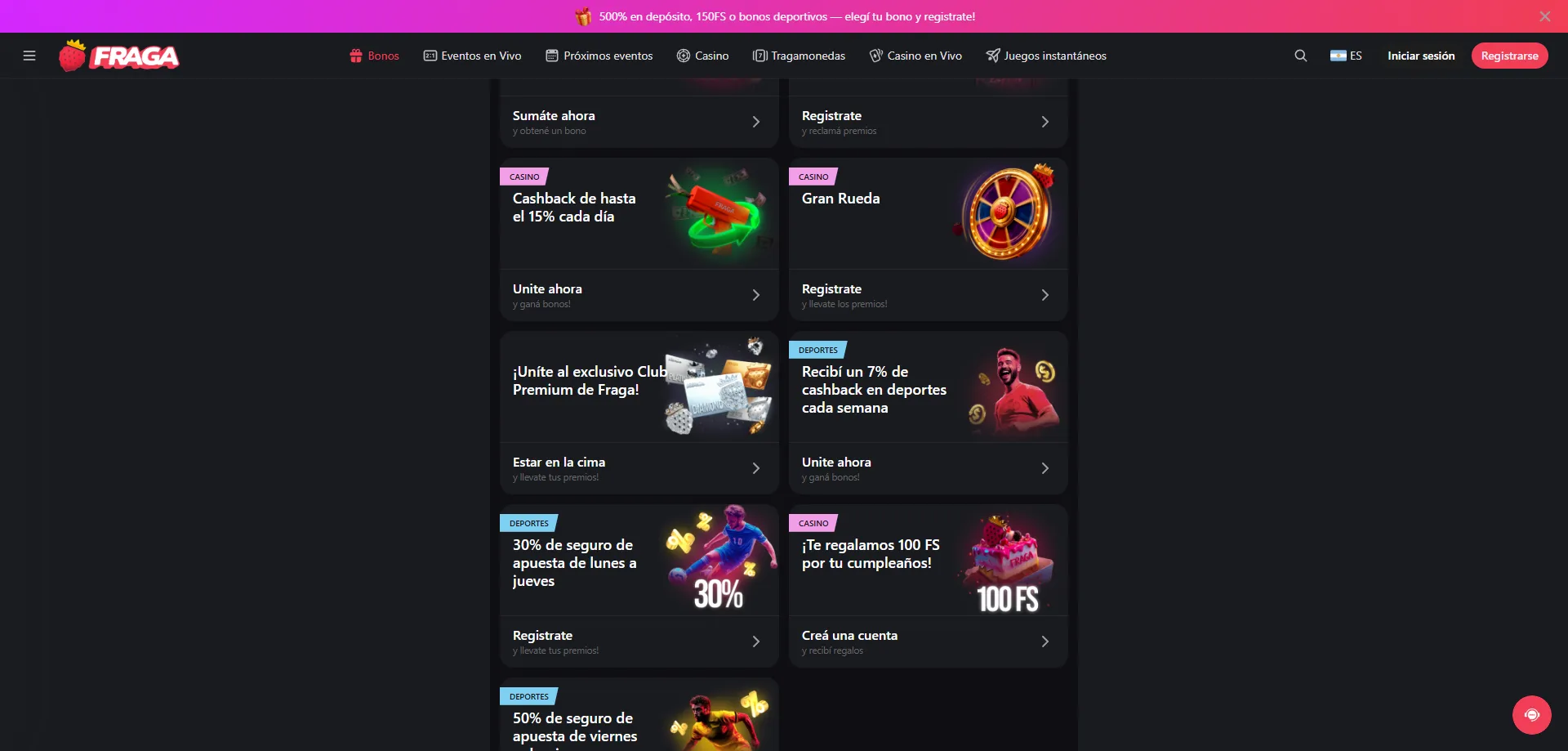 Bonos exclusivos de Fraga Casino para usuarios móviles en Chile